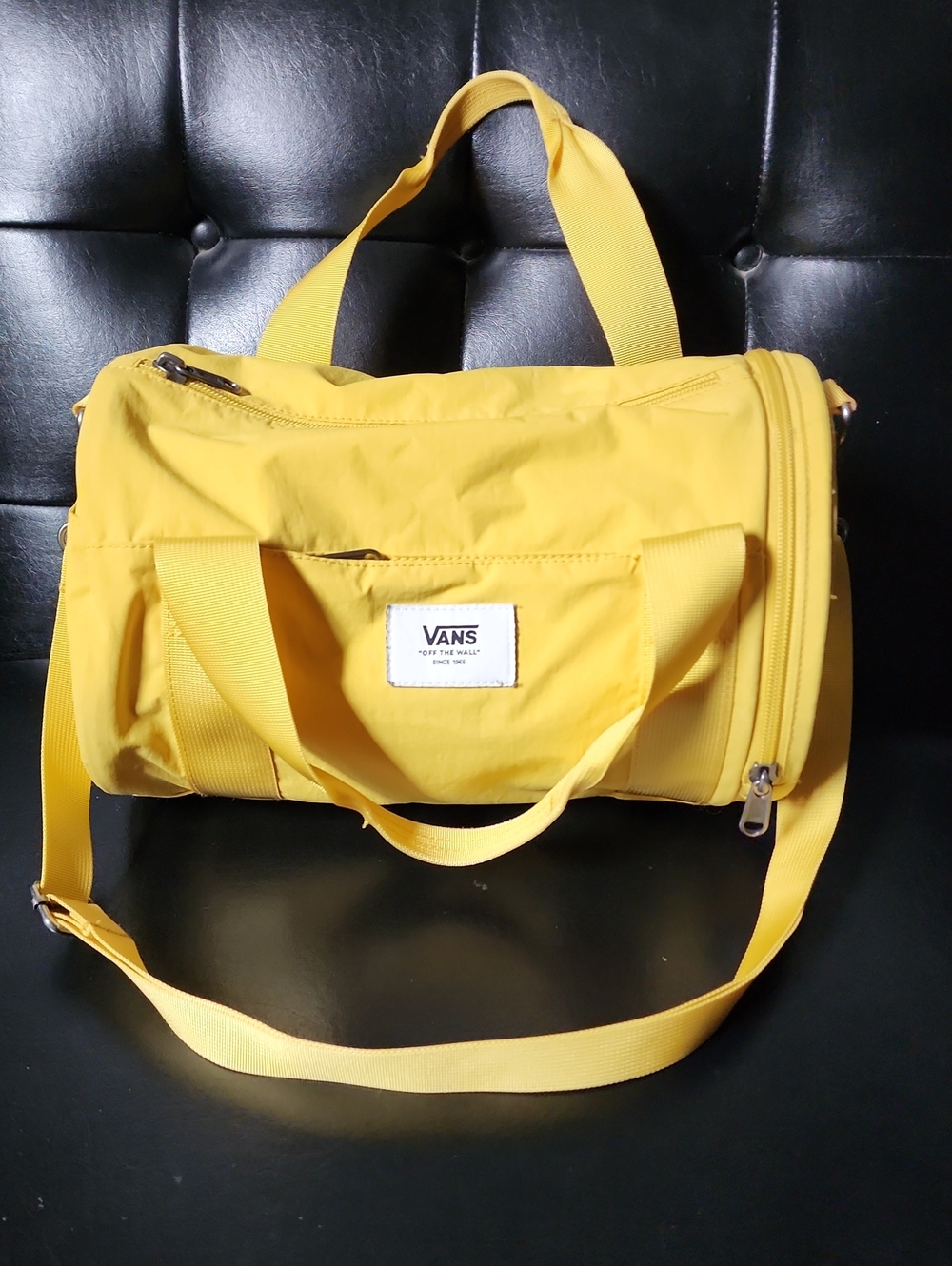 Vans Barreled Midi Mini Duffel Bag Crossbody Spicy Mustard Yellow Utility